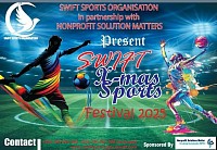 For the past 4 years Swift sports organisation organises end of year sports gala which bring many people to enjoy netball,football performances. 2025 we organized an powerful code name ' swift Xmas sports event' which brought hundreds and it was sponsired by Nonprofit Solutions Matter. We appreciate Madam Sharon Jones Founder/CEO for all efforts to make the event successful.